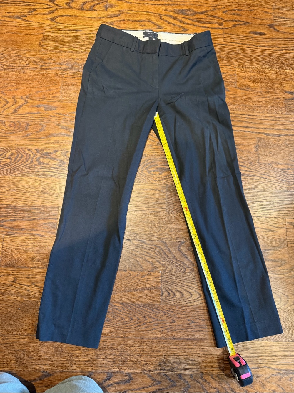 J.Crew Favorite Fit Pant Straight Leg Trousers Black Size 0